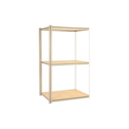 Global Equipment High Capacity Add-On Rack 48x24x843 Levels Wood Deck 1500 Lb Per Level Tan 580998